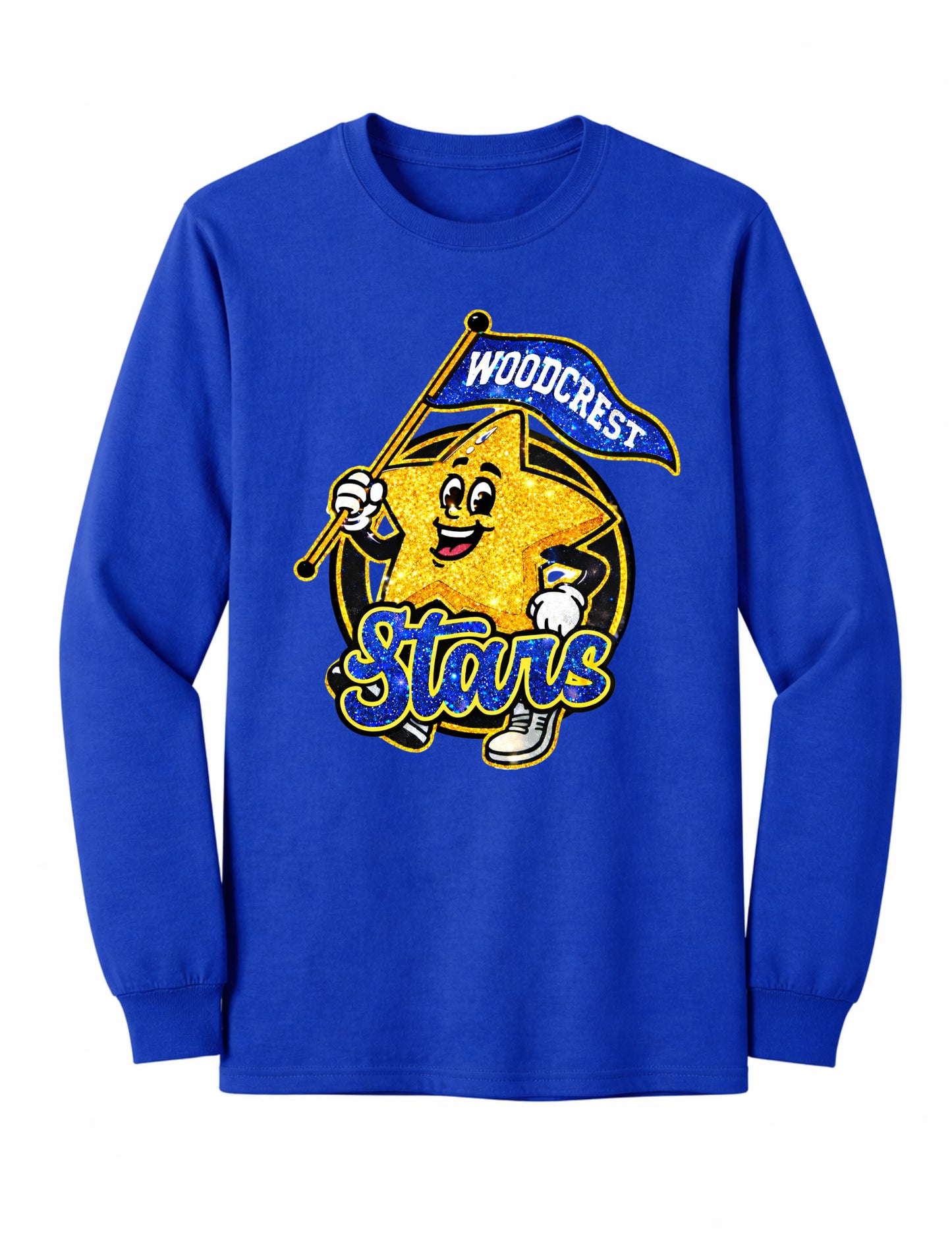 Woodcrest Stars Mascot Long Sleeve Tee