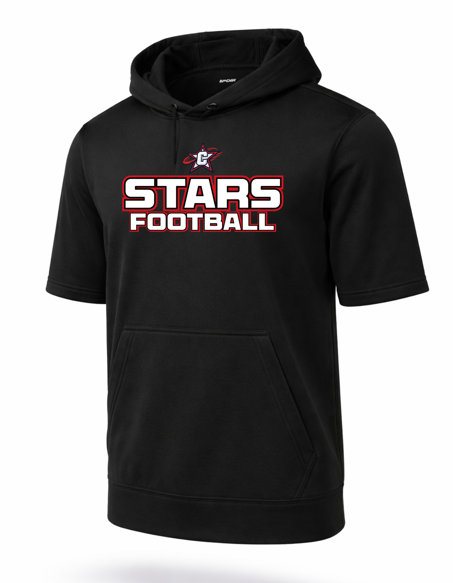 Stars Football Sport-Tek Sport-Wick Fleece Short Sleeve T-Shirt Hoodie