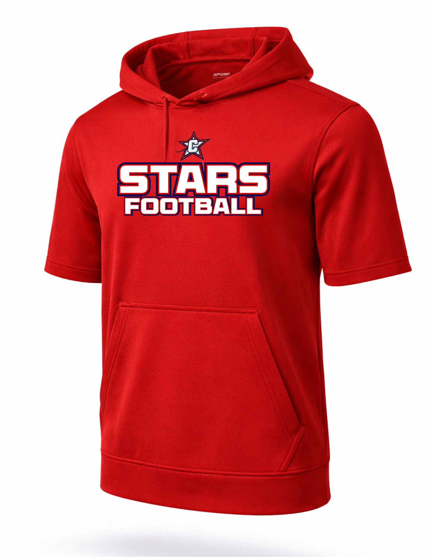 Stars Football Sport-Tek Sport-Wick Fleece Short Sleeve T-Shirt Hoodie