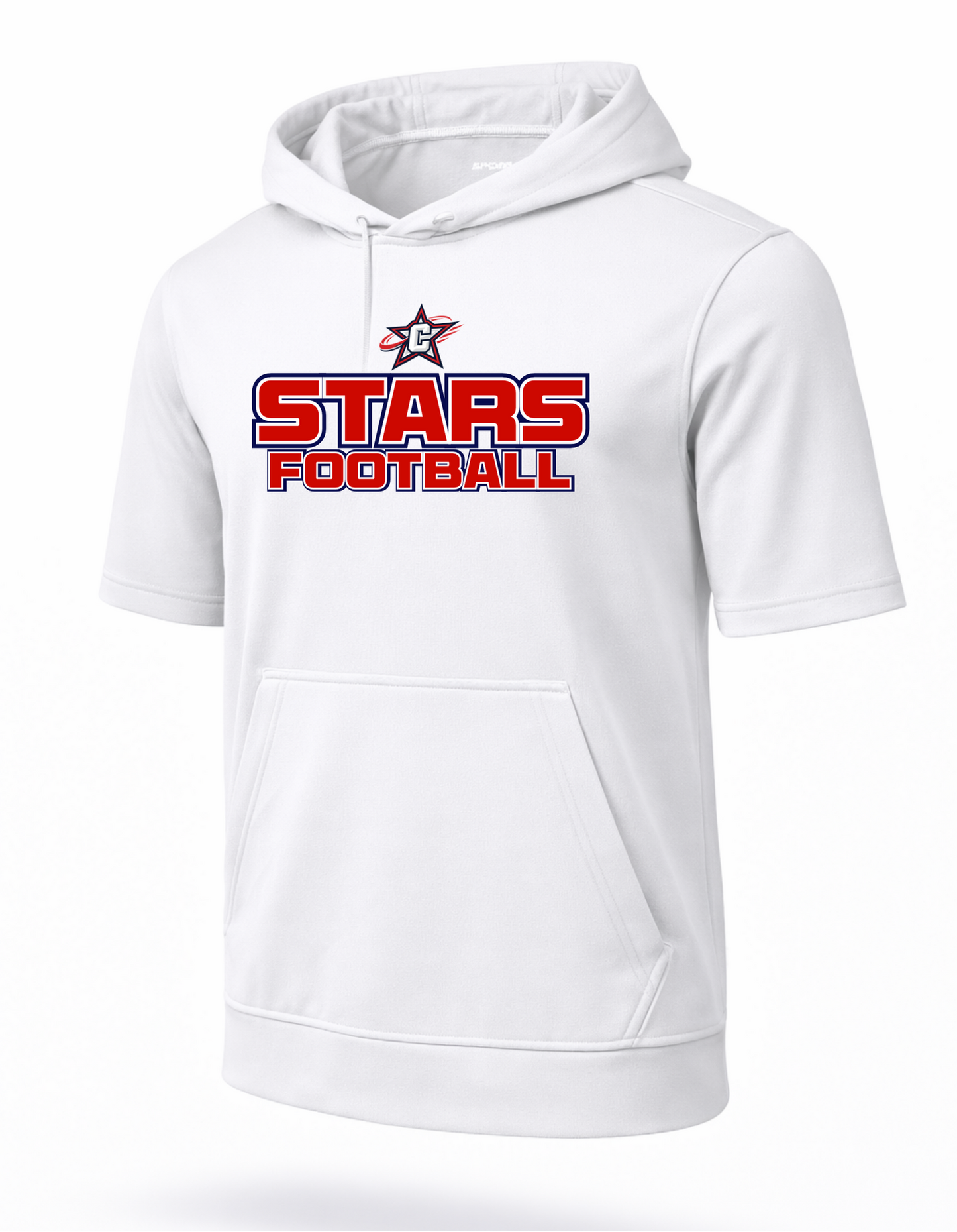 Stars Football Sport-Tek Sport-Wick Fleece Short Sleeve T-Shirt Hoodie