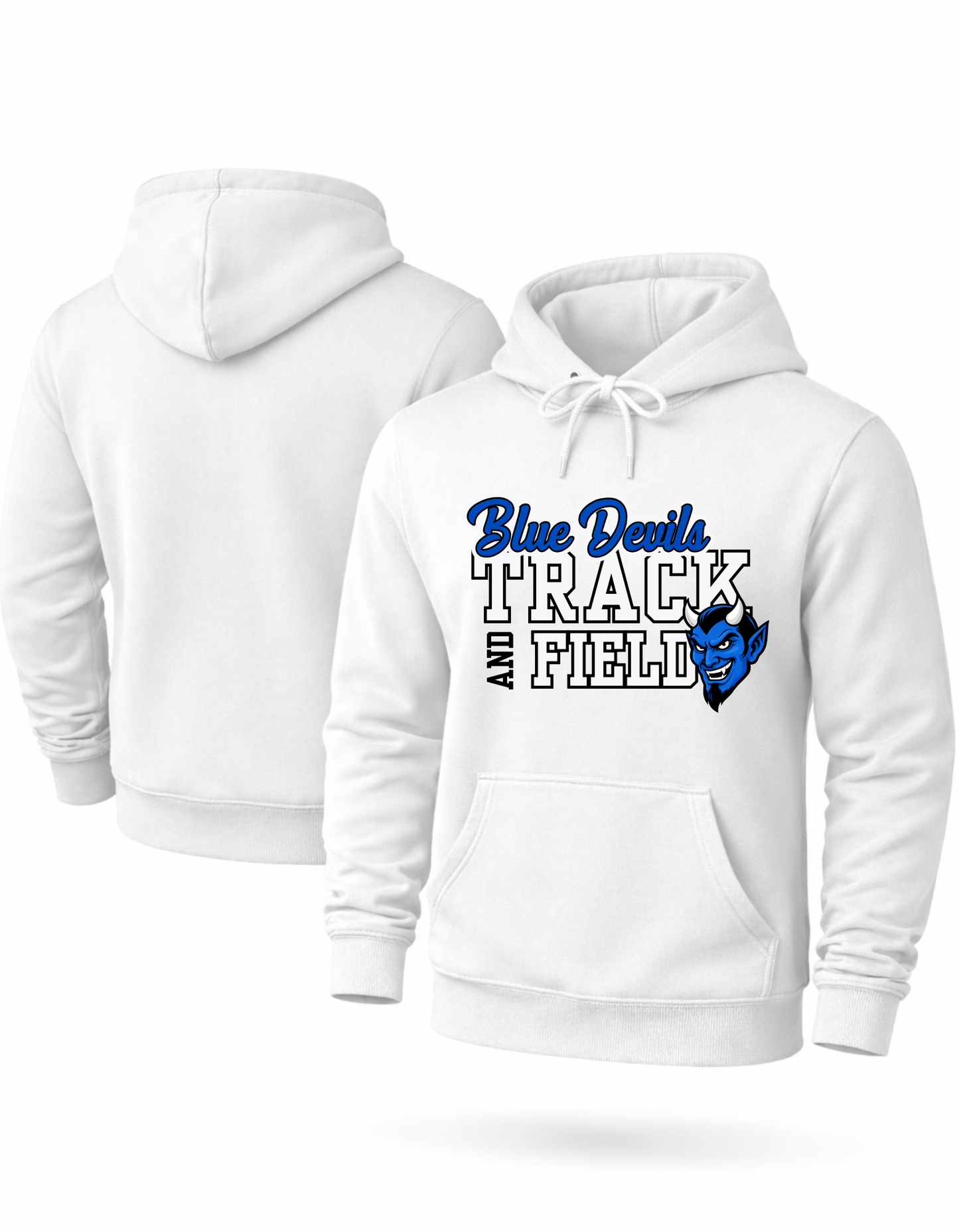 NH Blue Devils Block Hoodie