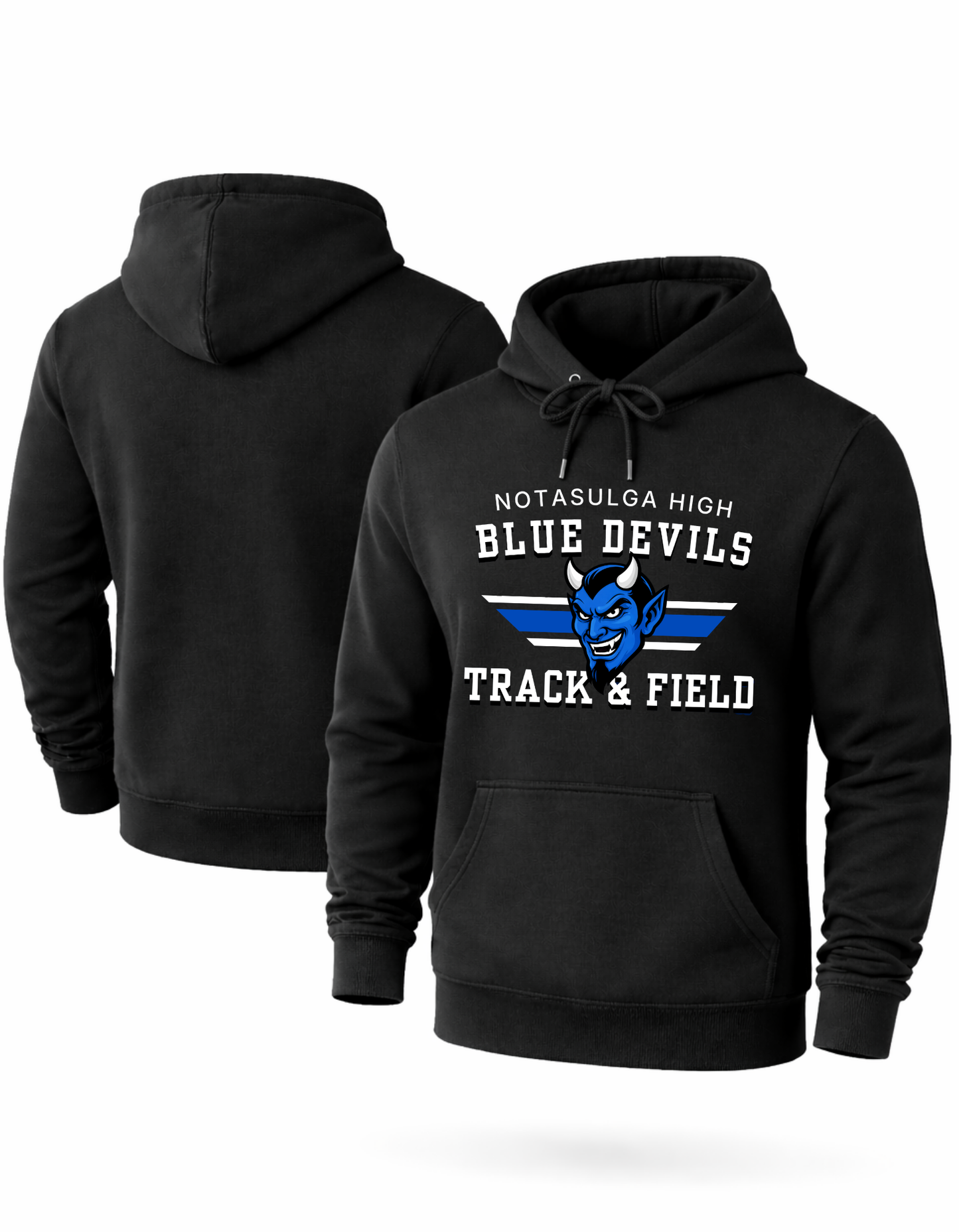 NH Blue Devils Stripe Hoodies