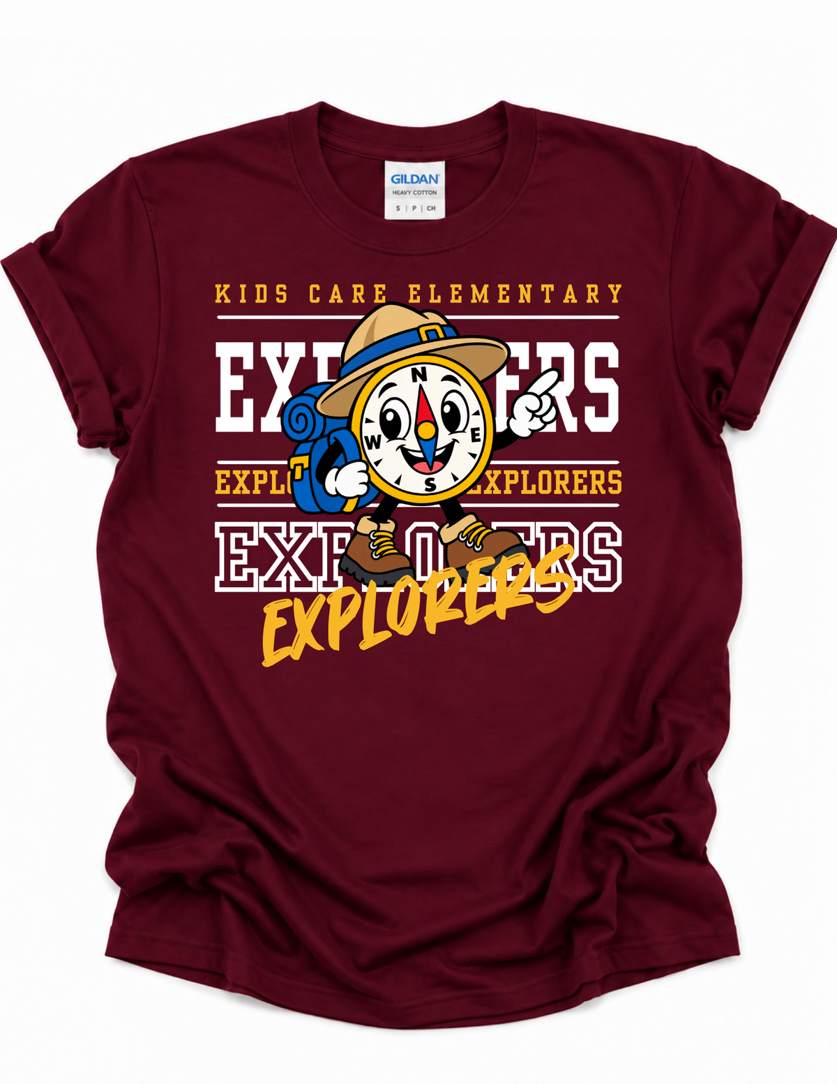 Kids Care Elementary Mascot Tee