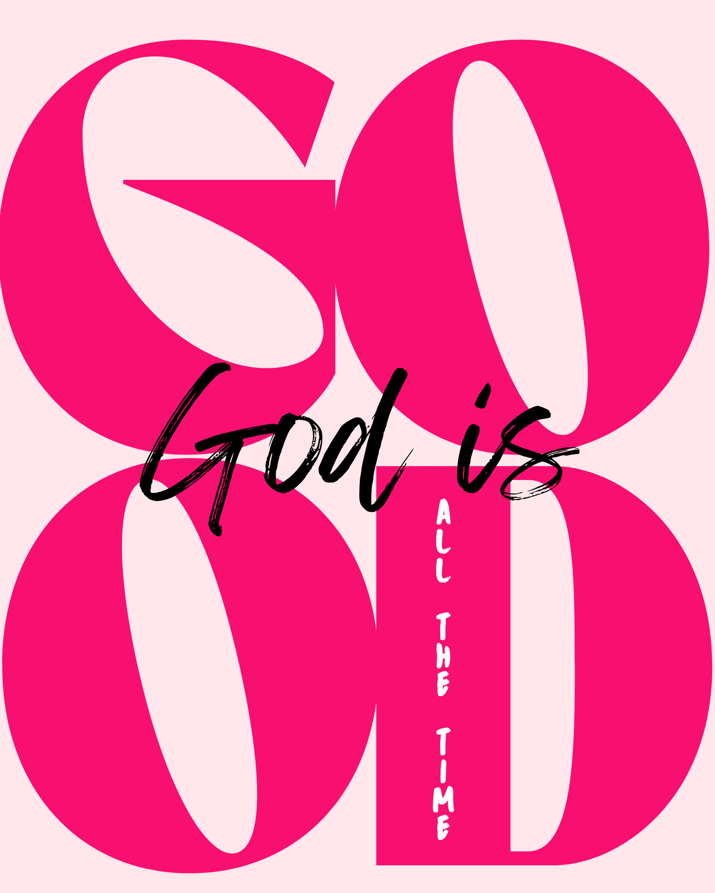 Faith & Sparkle – Pink Christian Wall Art