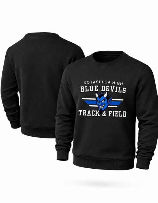 NH Blue Devils Stripe Sweatshirt