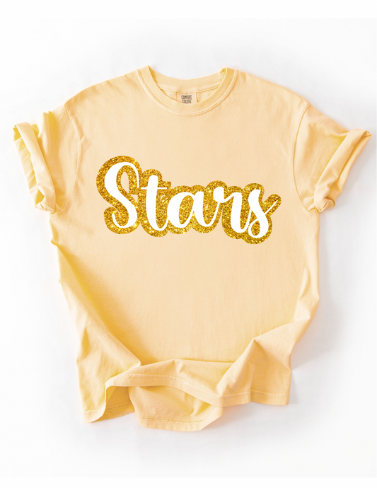 Stars Glitter Teacher Tee