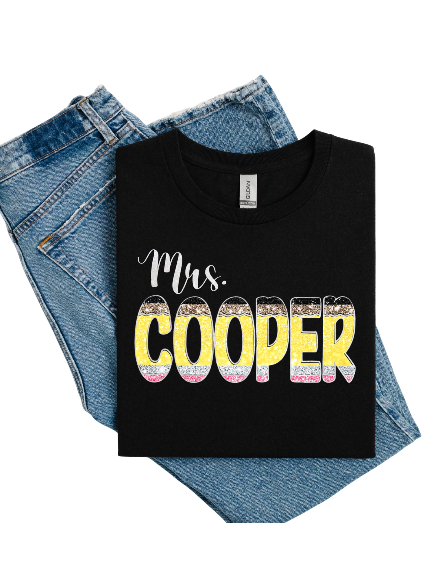 Custom Pencil Teacher Tee